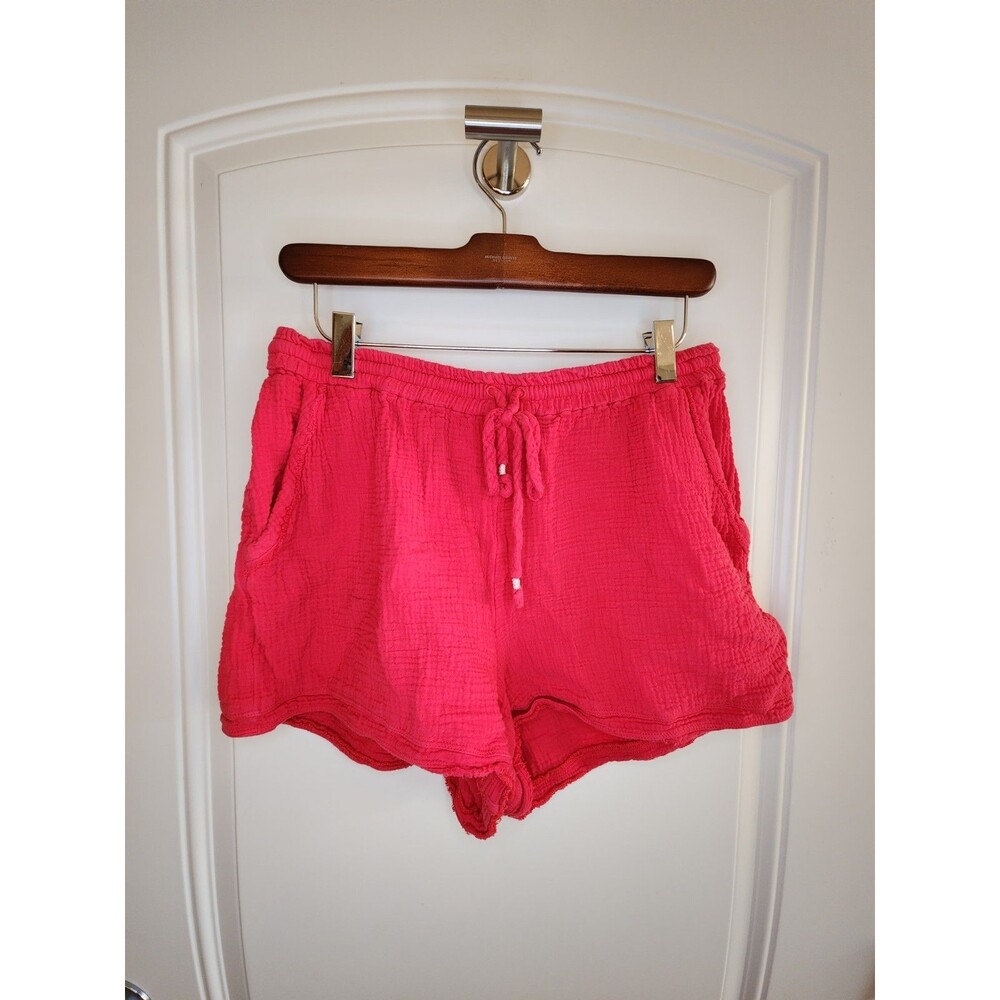 Anthropologie Saturday Sunday Marie Shorts Womens Pink Gauze Size Medium